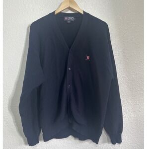 Vintage Chaps Ralph Lauren Golf Mens Navy 100%  Cotton Sweater Preppy 90's